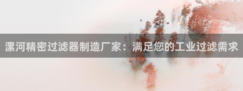 彩神广告有限公司：漯河精密过滤器制造厂家：满足您的工业过滤需求